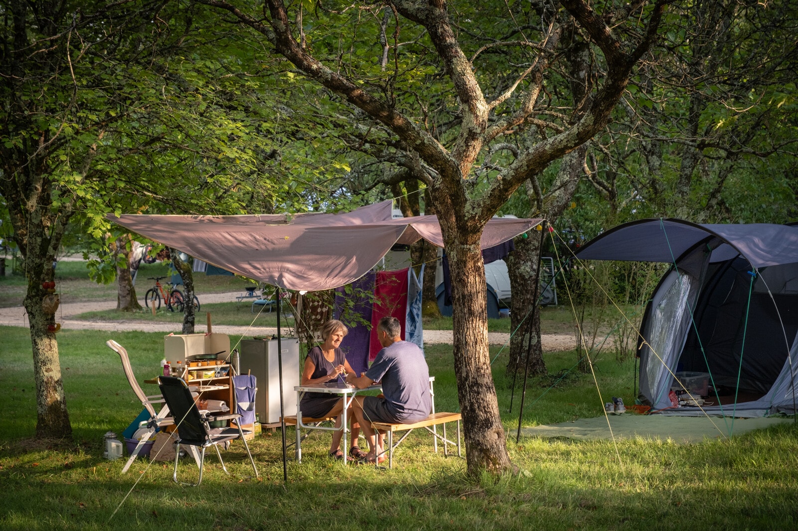 Camping Huttopia Vallée du Lot.