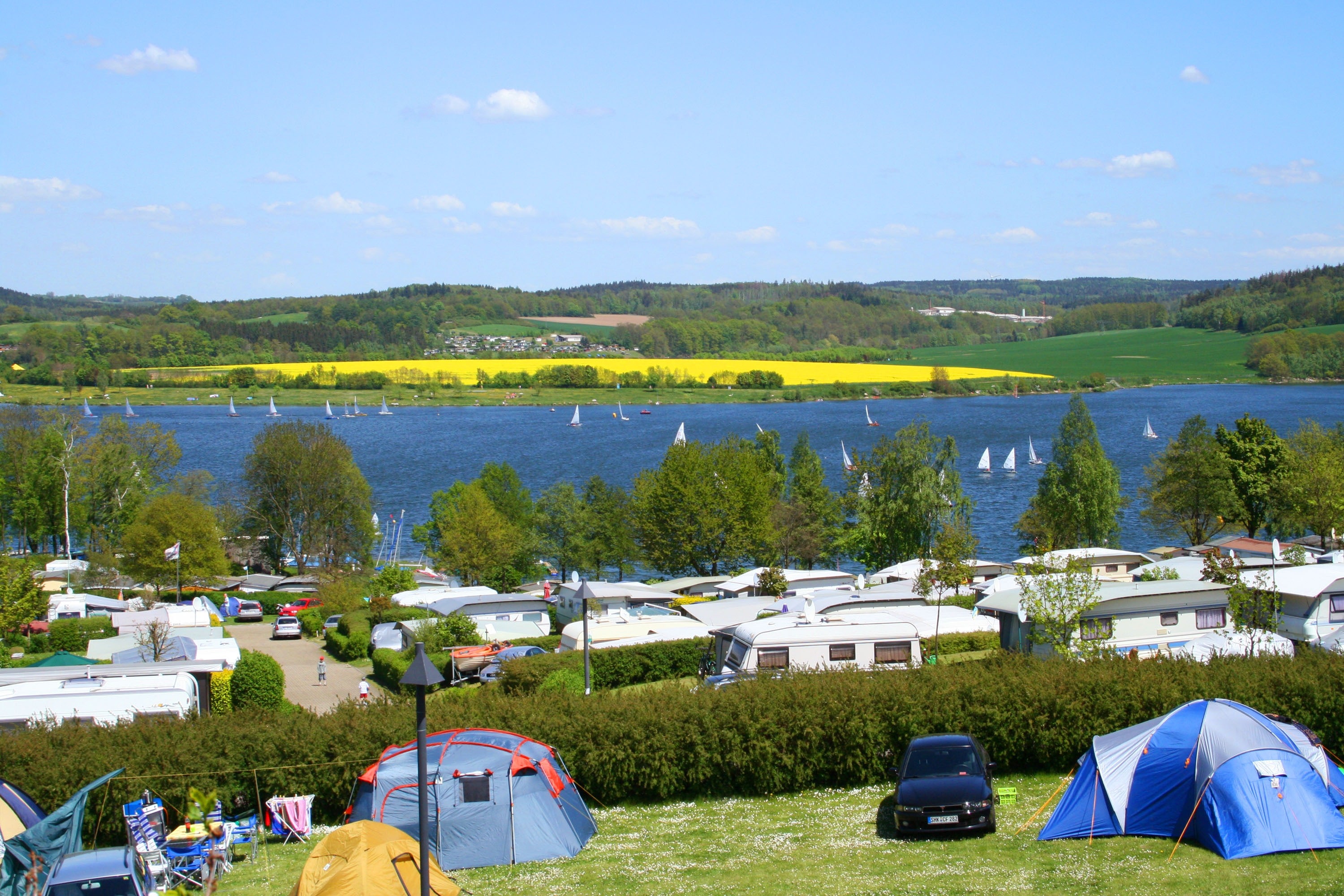 Talsperre Pöhl, Campingplatz Gunzenberg