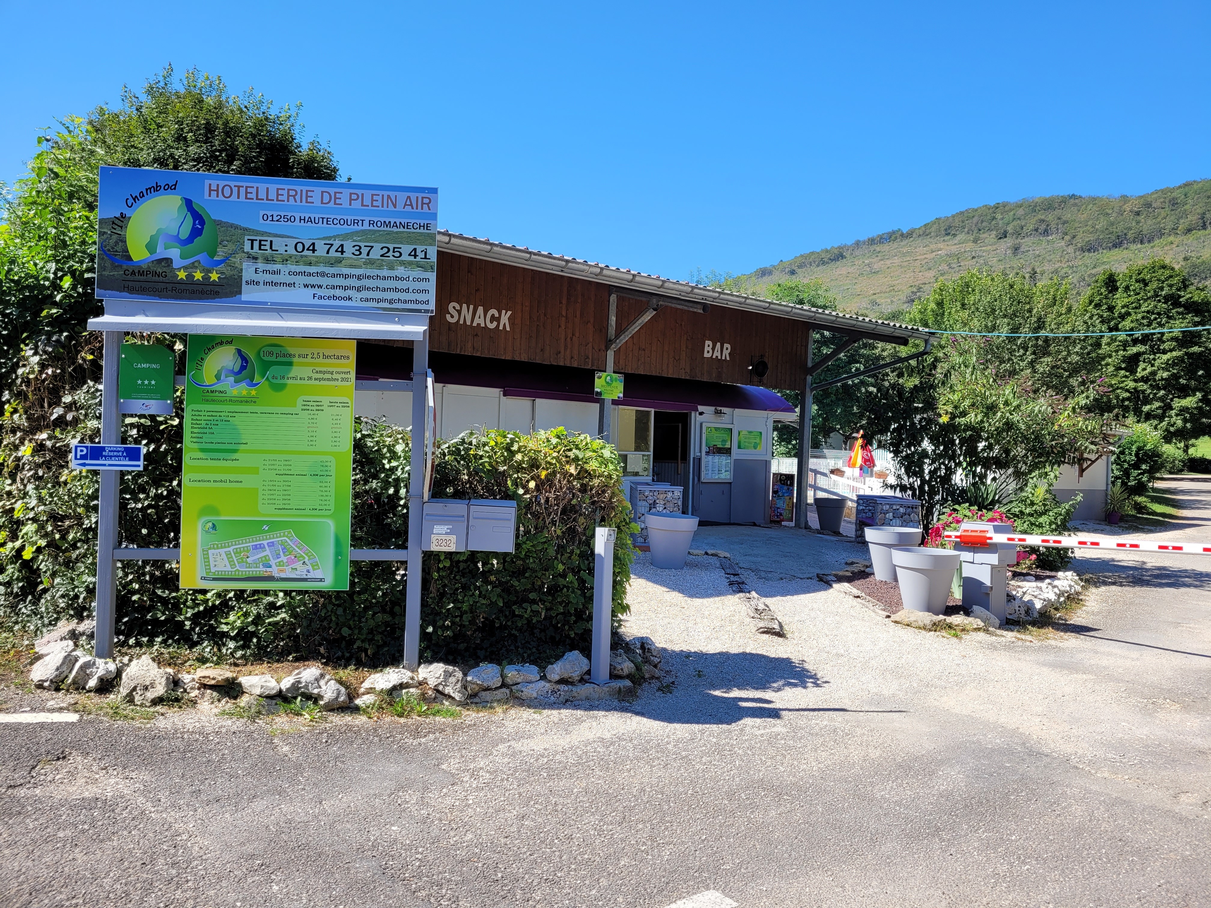 Camping de l'île Chambod